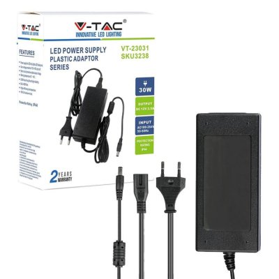 LED ALIMENTATORE - 30W 12V 2.5A PLASTIAC IP44