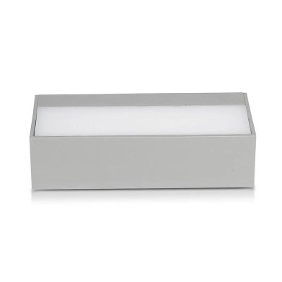 9W LED DOPPIA LUCE PER ESTERNO LUCE BIANCA CORPO GRIGGIO IP65 6400K