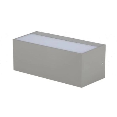12W LED DOPPIA LUCE PER ESTERNO LUCE BIANCA CORPO GRIGGIO IP65 6400K