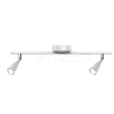 2 X 4.5W LAMPADA DA PARETE  LUCE BIANCO NATURALE CORPO BIANCO 4000K