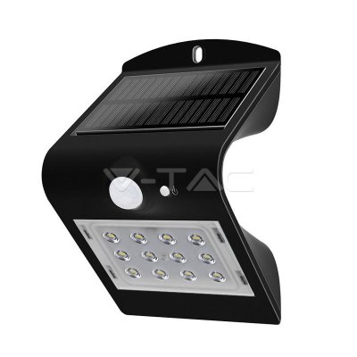 1.5W LED LAMPADA SOLARE LUCE BIANCO NATURALE  CORPO NERO 4000K