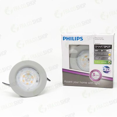59101/87/16 PHILIPS GREY 1X3W 230V FARETTO A INCASSO