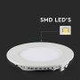 22W LED SLIM PANNELLO LUCE BIANCA ROTONDO 6400K