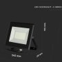 50W LED PROIETTORE SMD E-SERIES CORPO NERO LUCE BIANCA 6500K