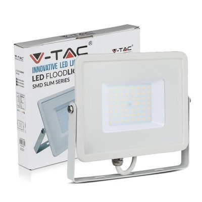 50W PROIETTORE LED SMD SAMSUNG CHIP CORPO BIANCO LUCE  BIANCA NATURALE 4000K