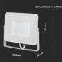 50W PROIETTORE LED SMD SAMSUNG CHIP CORPO BIANCO LUCE  BIANCA NATURALE 4000K