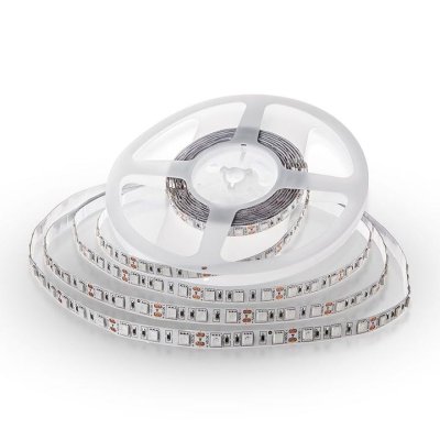LED STRISCIA 5050 - 60 LEDS 12V IP20 RGB + BIANCO NATURALE A++ 3000K
