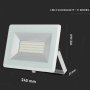 50W LED PROIETTORE SMD E-SERIES CORPO BIANCO BIANCO CALDO 3000K
