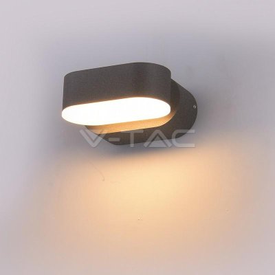 6W LED WALL LIGHT CORPO GRIGGIO IP65 MOVIBILE 4000K