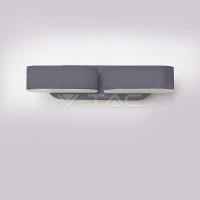 12W LED WALL LAMP MOVABLE CORPO GRIGGIO 3000K