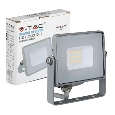 10W LED PROIETTORE SMD SAMSUNG CHIP CORPO GRIGGIO 6400K