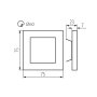 LAMPADA LED PER SCALE APUS LED W-CW - KANLUX