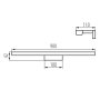 FARETTO LED DA PARETE ASTEN LED IP44 15W-NW - KANLUX