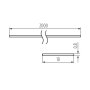 COVER PER PROFILI D& 039 ALLUMINIO SHADE B/F-FR 2M - KANLUX