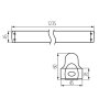 PLAFONIERA LINEARE PER TUBI LED T8 ALDO 4LED 1X120 - KANLUX