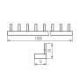 GUIDA DI CONNESSIONE DI RAME, A PERNO KBBI-3X18 - KANLUX
