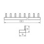 GUIDA DI CONNESSIONE DI RAME, A PERNO KBBI-2X28 - KANLUX