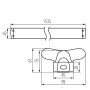 PLAFONIERA LINEARE PER TUBI LED T8 ALDO 4LED 2X150 - KANLUX
