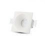 GU10 FITTING SQUADRATO CORPO BIANCO