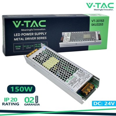 LED POWER SUPPLY 150W 24V IP20 6.5A