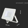 30W LED PROIETTORE  SMD SAMSUNG CHIP CORPO BIANCO LUCE BIANCO NATURALE 4000K