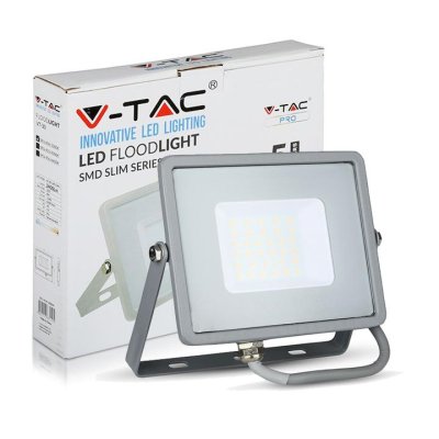 30W LED FLOODLIGHT SMD SAMSUNG CHIP CORPO GRIGIO 6400K