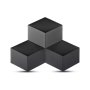 9W LAMPADA DA MURO CORPO NERO 3000K IP20