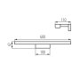 FARETTO LED DA PARETE ASTEN LED IP44 12W-NW - KANLUX