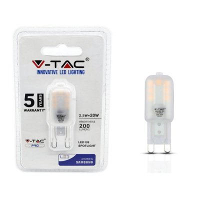 LED LAMPADINA SAMSUNG CHIP - G9 2.5W PLASTICA 3000K