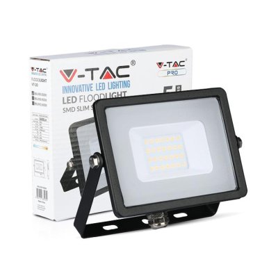 20W LED PROIETTORE SMD SAMSUNG CHIP CORPO NERO 3000K