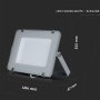 150W LED PROIETTORE SMD SAMSUNG CHIP CORPO GRIGGIO 4000K