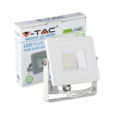 20W LED PROIETTORE SMD SAMSUNG CHIP CORPO BIANCO 3000K