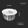 40W LED COB DOWNLIGHT REFLECTOR HIGH LUMEN 3000K