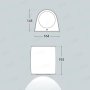 MARTA 160 1L BIANCO SATIN E27