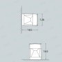 ELISA WALL GRIGIO 10W LED GX53 4000K 800LM