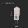 LED LAMPADINA SAMSUNG CHIP - G4 1.5W PLASTICA 6400K