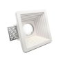 GU10 FITTING GESSO WHITE RECESSED LIGHT QUADRATO