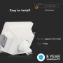 GU10 FITTING GESSO WHITE RECESSED LIGHT QUADRATO