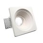 GU10 FITTING GESSO WHITE RECESSED LIGHT ROTONDO
