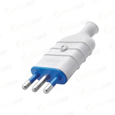 GW28005 SPINA GOMMATA 16A 250V BIANCO