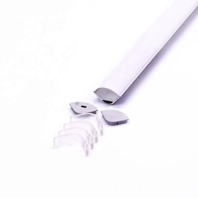 PROFILO IN ALLUMINIO SET MILKY GESSO CORNER ROUND 2000MM