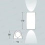 MARTA 90 2L NERO SATIN LED 2X3,5W CCT GU10
