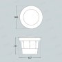 CECI 160 GRIGIO SATIN LED GX53 10W CCT