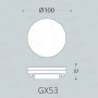 LAMPADINA LED GX53 7W 3000K    800 LUMEN