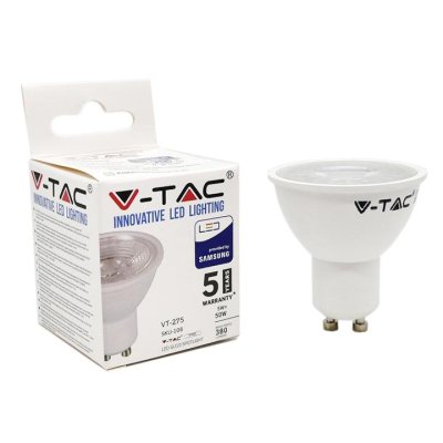 LED FARETTO SAMSUNG CHIP - GU10 5W BIANCO PLASTICA 3000K