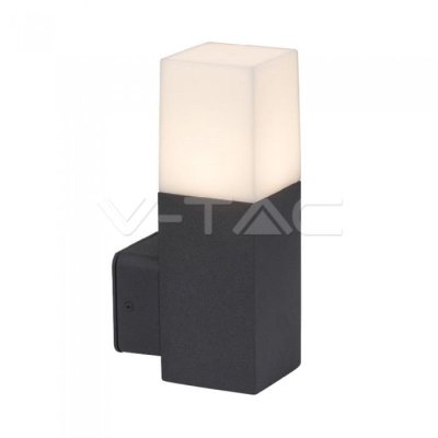GU10 GARDEN WALL LAMP CORPO NERO IN ALLUMINIO QUADRATO  121X80X250MM IP54