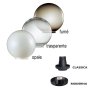 G250 BASE CLASSICA NERO TRASP E27