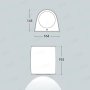 MARTA 160 2L GRIGIO SATIN LED  GX53 2X3W CCT