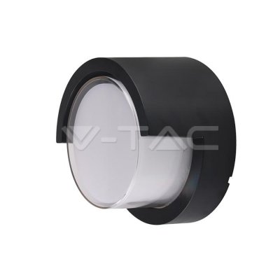 12W LED WALL LIGHT SAMI-FRAME NERO ROTONDO 4000K