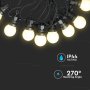 LED STRING LIGHT 5M. 10 X 0.5W EU LAMPADINE RGBY